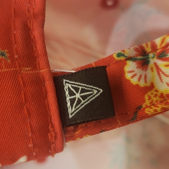 TOPMAN Red Hawaiian Cap Hat Mens Baseball Cap Adjustable Back - Picture 7 of 8